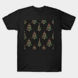 Made of paw print Christmas tree T-Shirt